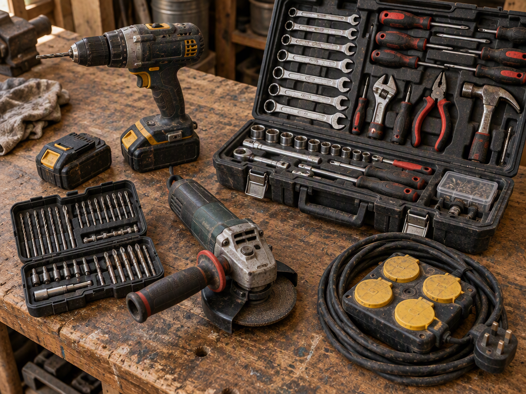 18V Cordless Drill with 45-Piece Bit Set